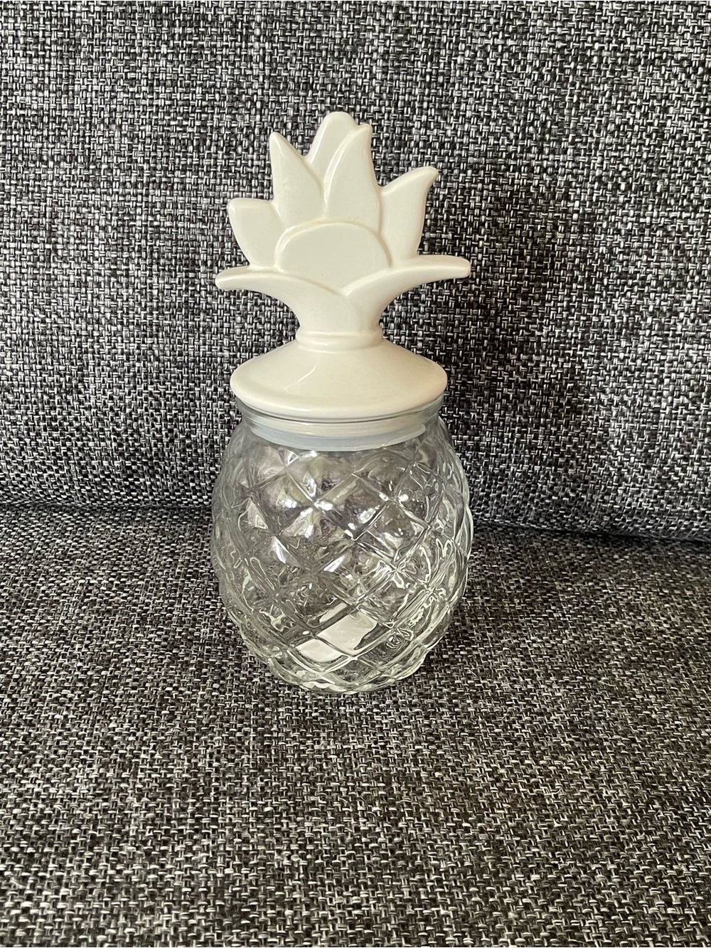 Cream-Topped Glass Pineapple Jar - Home Accents Vases